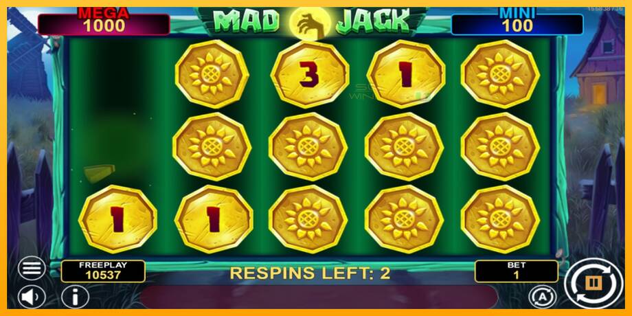 Mad Jack Hold & Win lošimo automatas už pinigus, paveikslėlį 3