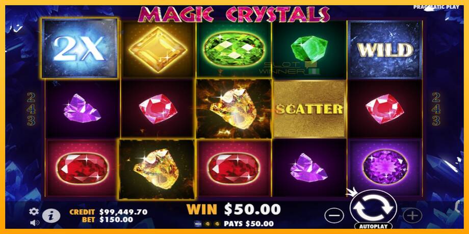 Magic Crystals lošimo automatas už pinigus, paveikslėlį 3