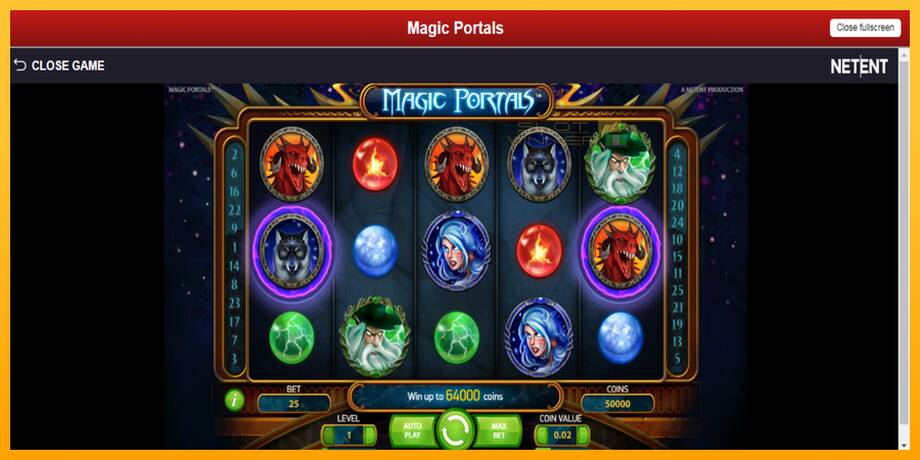 Magic Portals lošimo automatas už pinigus, paveikslėlį 2