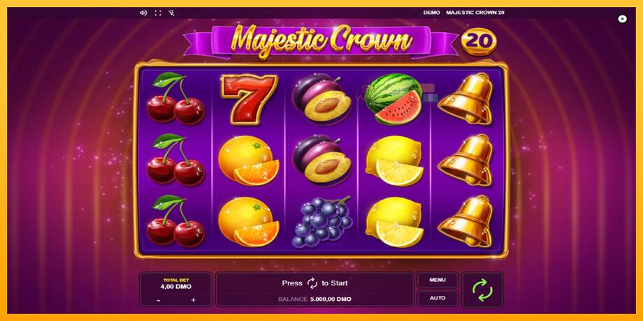 Majestic Crown 20 lošimo automatas už pinigus, paveikslėlį 1