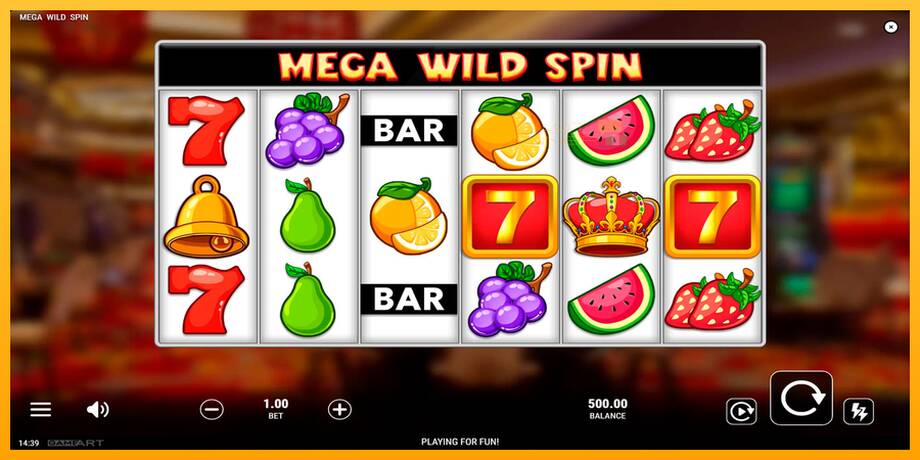 Mega Wild Spin lošimo automatas už pinigus, paveikslėlį 1