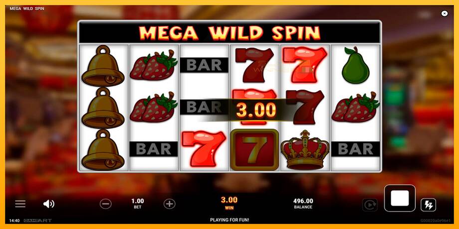 Mega Wild Spin lošimo automatas už pinigus, paveikslėlį 2