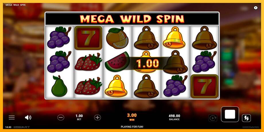 Mega Wild Spin lošimo automatas už pinigus, paveikslėlį 3