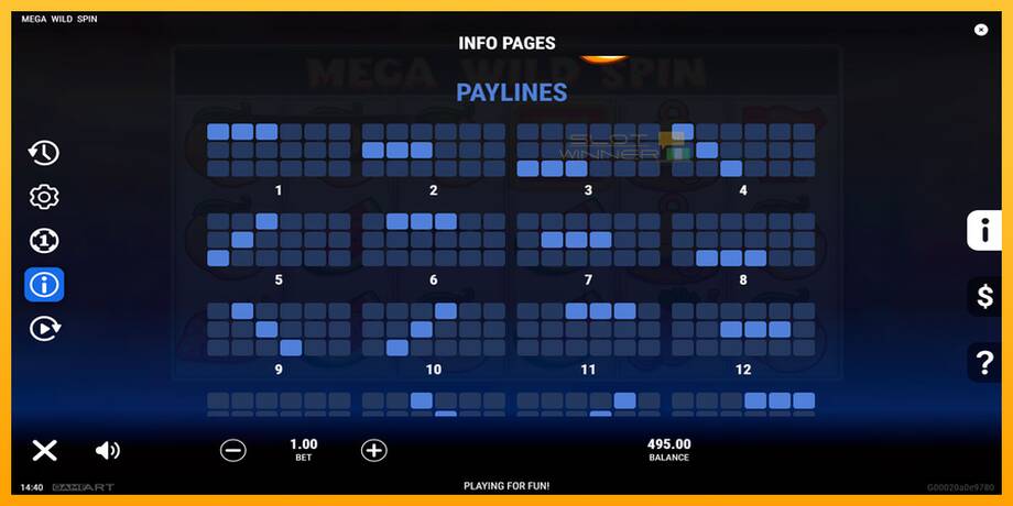 Mega Wild Spin lošimo automatas už pinigus, paveikslėlį 7