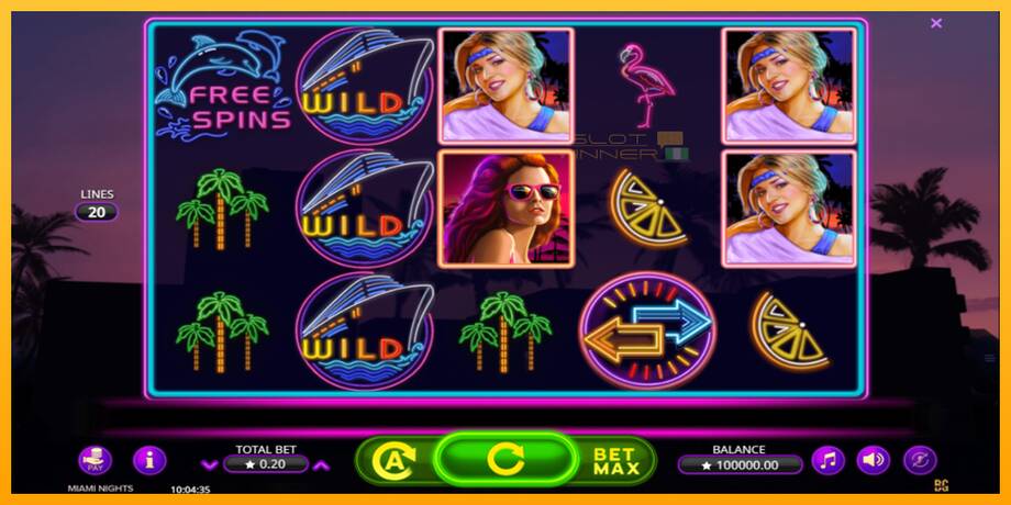 Miami Nights lošimo automatas už pinigus, paveikslėlį 2