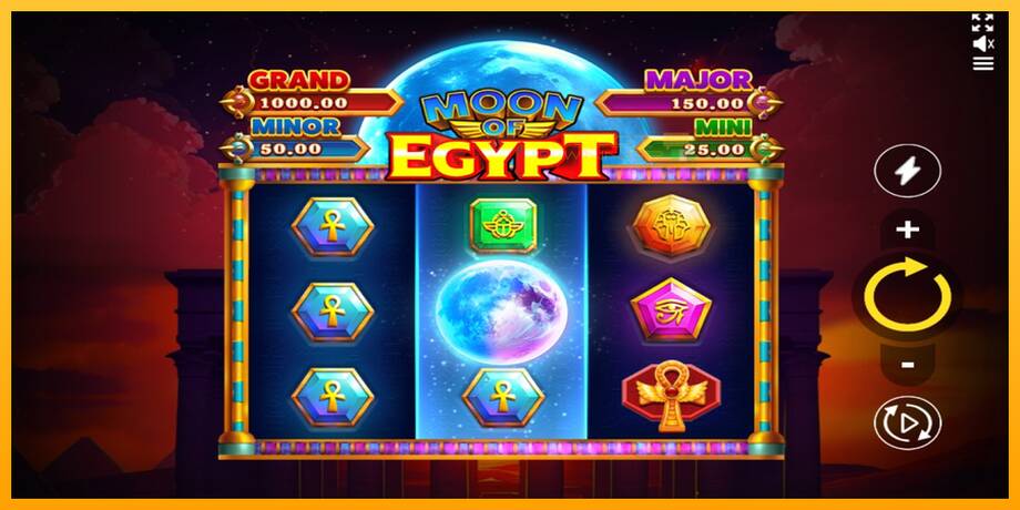 Moon of Egypt lošimo automatas už pinigus, paveikslėlį 1