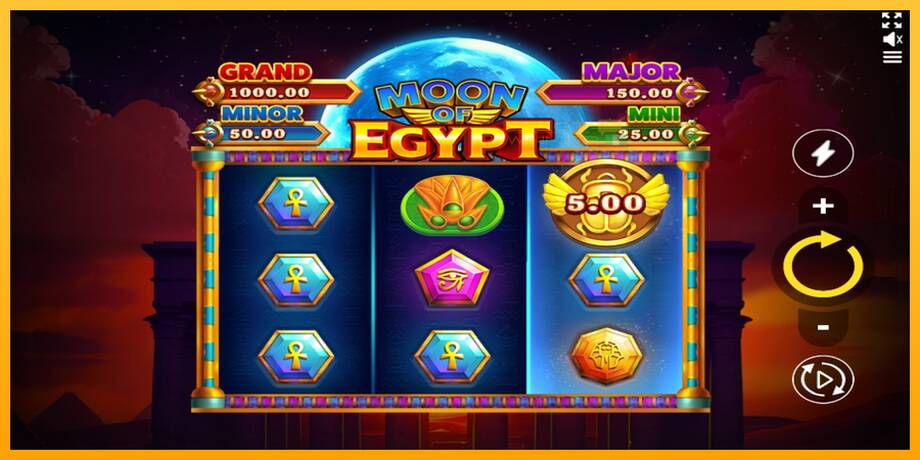 Moon of Egypt lošimo automatas už pinigus, paveikslėlį 3