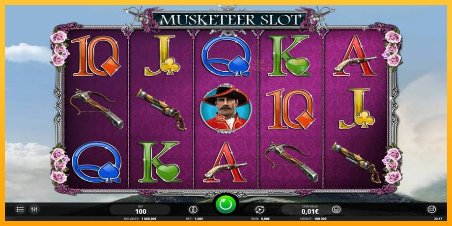 Musketeer Slot lošimo automatas už pinigus, paveikslėlį 2