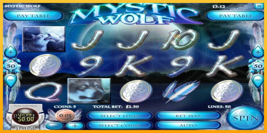 Mystic Wolf lošimo automatas už pinigus, paveikslėlį 1