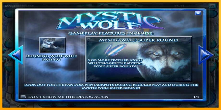 Mystic Wolf lošimo automatas už pinigus, paveikslėlį 7