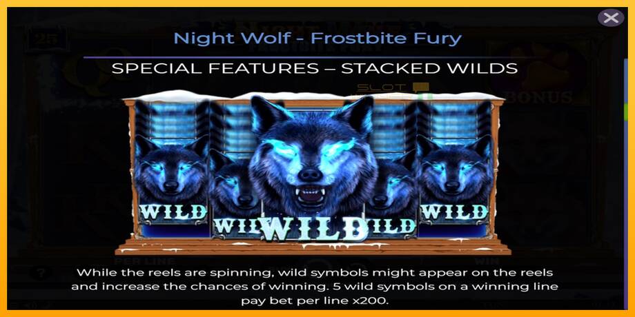 Night Wolf - Frostbite Fury lošimo automatas už pinigus, paveikslėlį 6