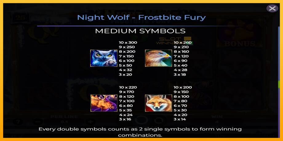 Night Wolf - Frostbite Fury lošimo automatas už pinigus, paveikslėlį 7