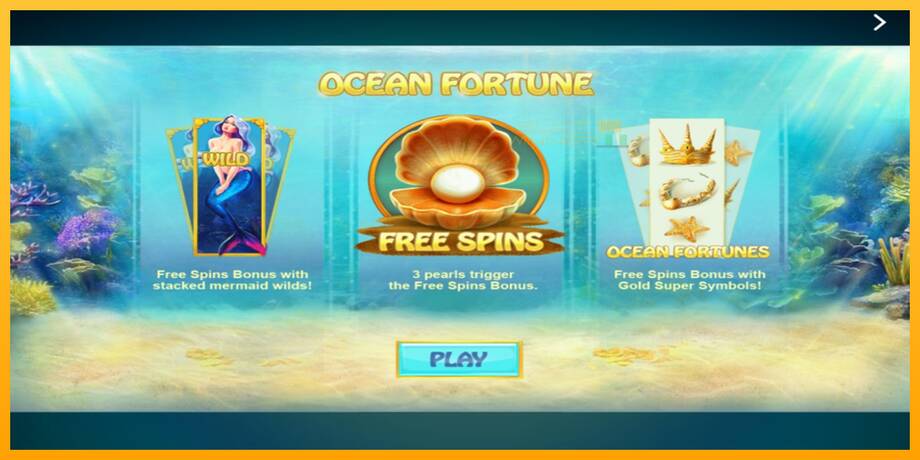 Ocean Fortune lošimo automatas už pinigus, paveikslėlį 1