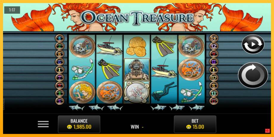 Ocean Treasure lošimo automatas už pinigus, paveikslėlį 1