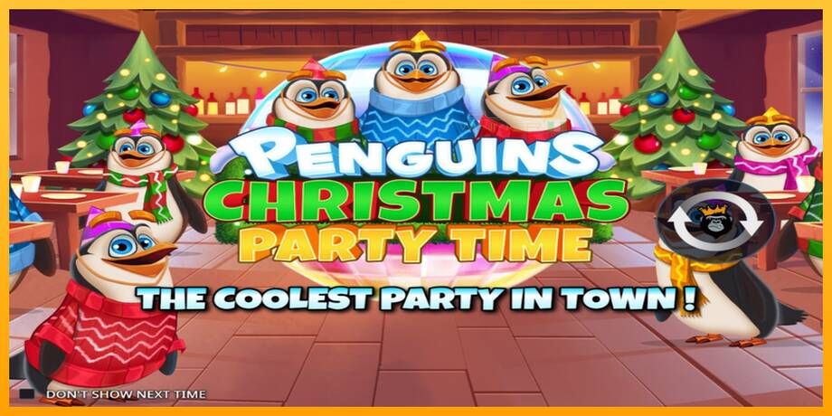 Penguins Christmas Party Time lošimo automatas už pinigus, paveikslėlį 1