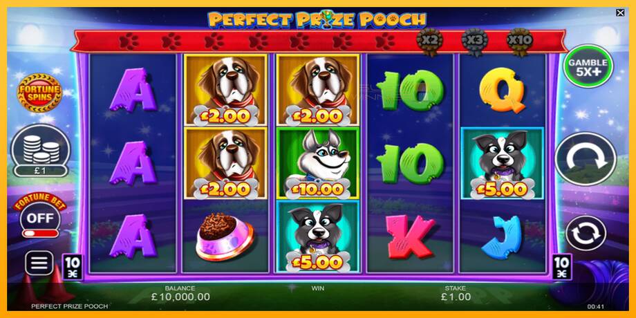 Perfect Prize Pooch lošimo automatas už pinigus, paveikslėlį 2