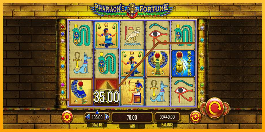 Pharaohs Fortune lošimo automatas už pinigus, paveikslėlį 3