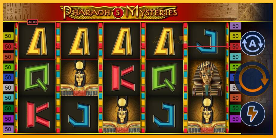 Pharaohs Mysteries lošimo automatas už pinigus, paveikslėlį 4