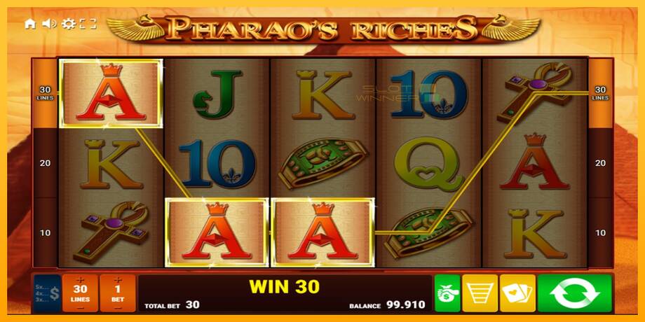 Pharaos Riches lošimo automatas už pinigus, paveikslėlį 2