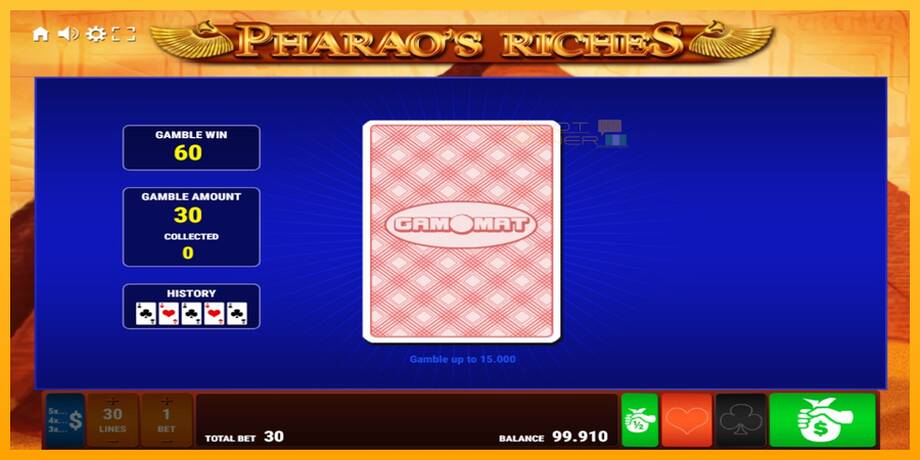 Pharaos Riches lošimo automatas už pinigus, paveikslėlį 4