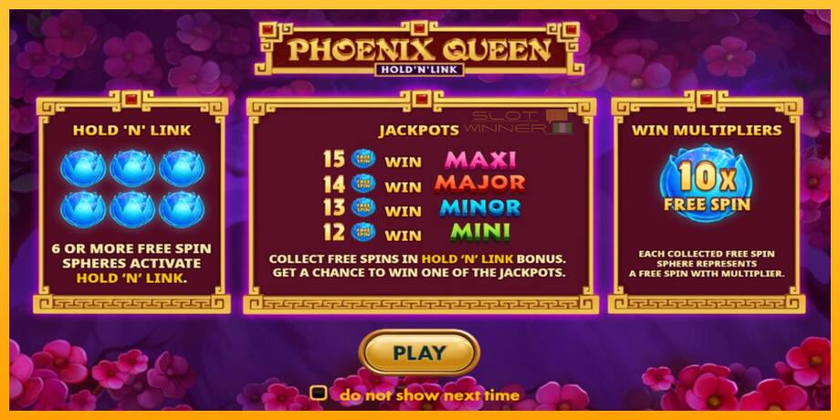 Phoenix Queen Hold N Link lošimo automatas už pinigus, paveikslėlį 1