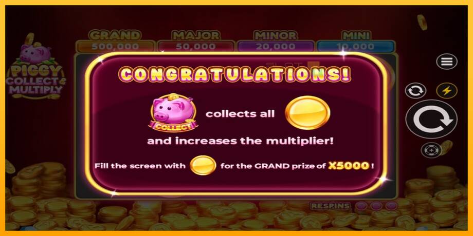 Piggy Collect & Multiply lošimo automatas už pinigus, paveikslėlį 3