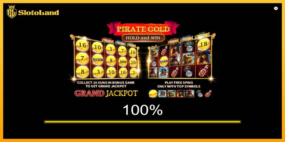 Pirate Gold Hold and Win lošimo automatas už pinigus, paveikslėlį 1