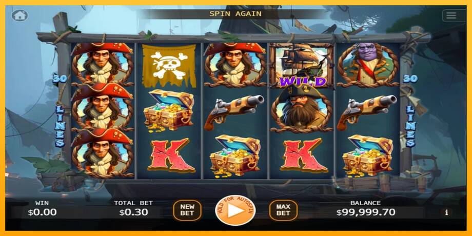 Pirates Treasure Quest lošimo automatas už pinigus, paveikslėlį 1