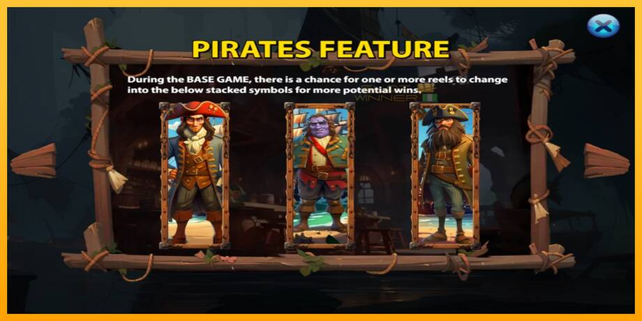 Pirates Treasure Quest lošimo automatas už pinigus, paveikslėlį 5