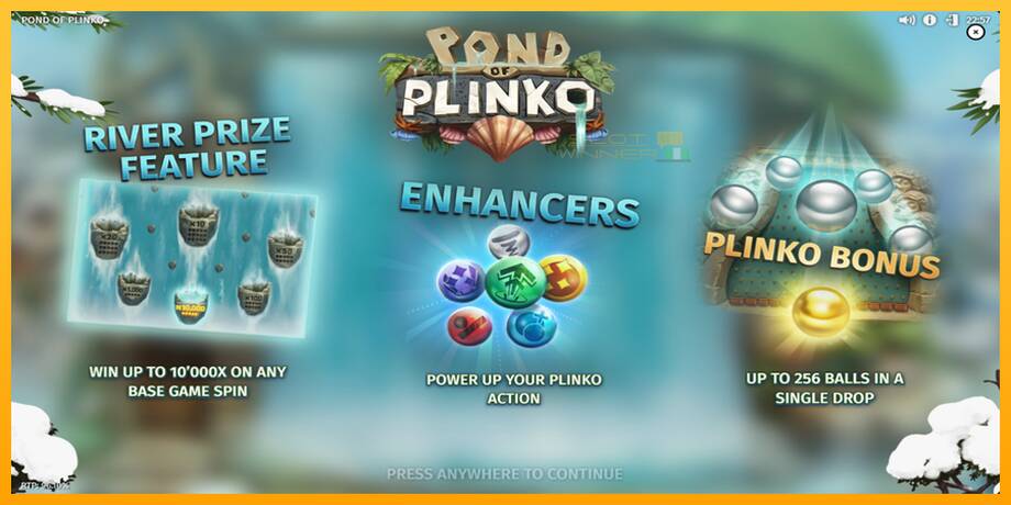 Pond of Plinko lošimo automatas už pinigus, paveikslėlį 2