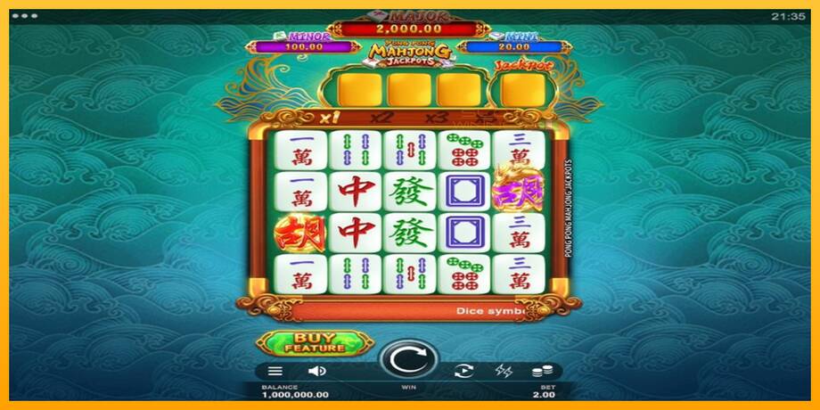 Pong Pong Mahjong Jackpots lošimo automatas už pinigus, paveikslėlį 1