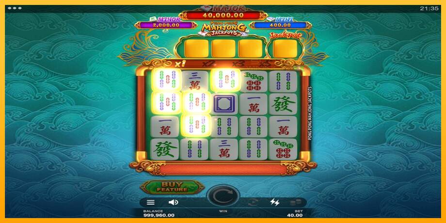 Pong Pong Mahjong Jackpots lošimo automatas už pinigus, paveikslėlį 2