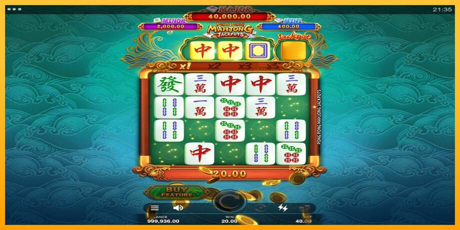 Pong Pong Mahjong Jackpots lošimo automatas už pinigus, paveikslėlį 3