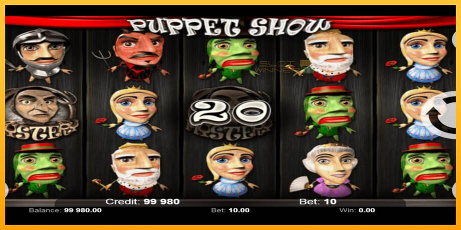 Puppet Show lošimo automatas už pinigus, paveikslėlį 4