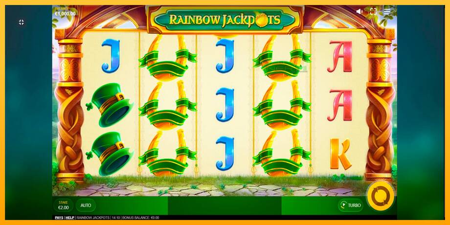 Rainbow Jackpots lošimo automatas už pinigus, paveikslėlį 1