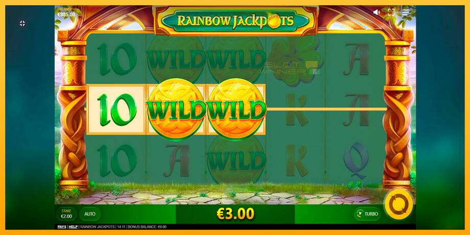 Rainbow Jackpots lošimo automatas už pinigus, paveikslėlį 3