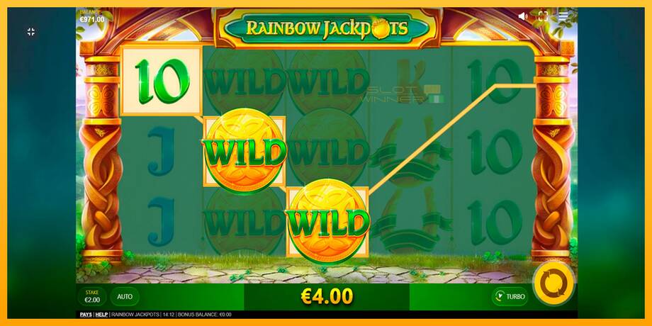 Rainbow Jackpots lošimo automatas už pinigus, paveikslėlį 4