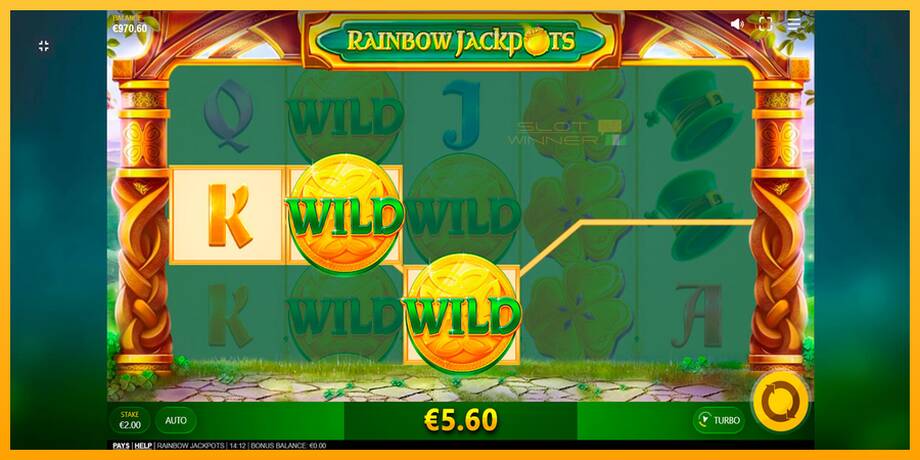 Rainbow Jackpots lošimo automatas už pinigus, paveikslėlį 6