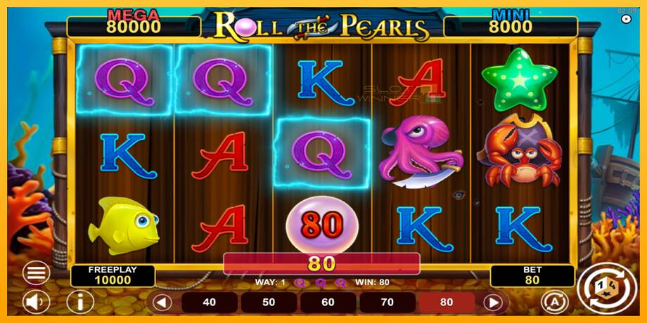 Roll The Pearls Hold & Win lošimo automatas už pinigus, paveikslėlį 3