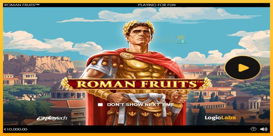 Roman Fruits lošimo automatas už pinigus, paveikslėlį 1