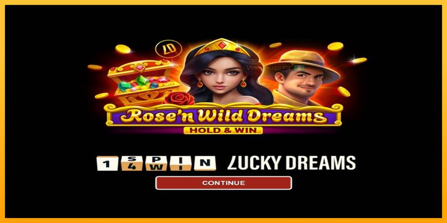 Rose’n Wild Dreams Hold & Win lošimo automatas už pinigus, paveikslėlį 1