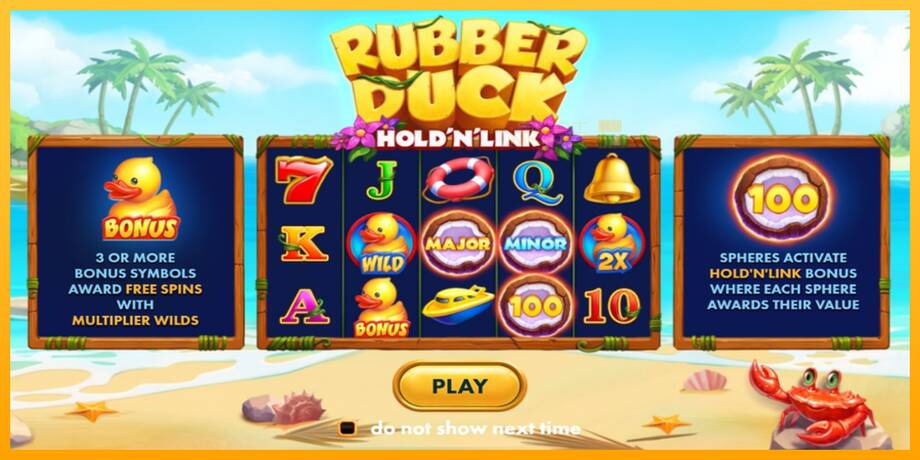 Rubber Duck Hold N Link lošimo automatas už pinigus, paveikslėlį 1