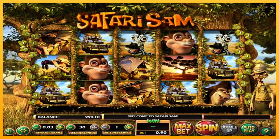 Safari Sam lošimo automatas už pinigus, paveikslėlį 2