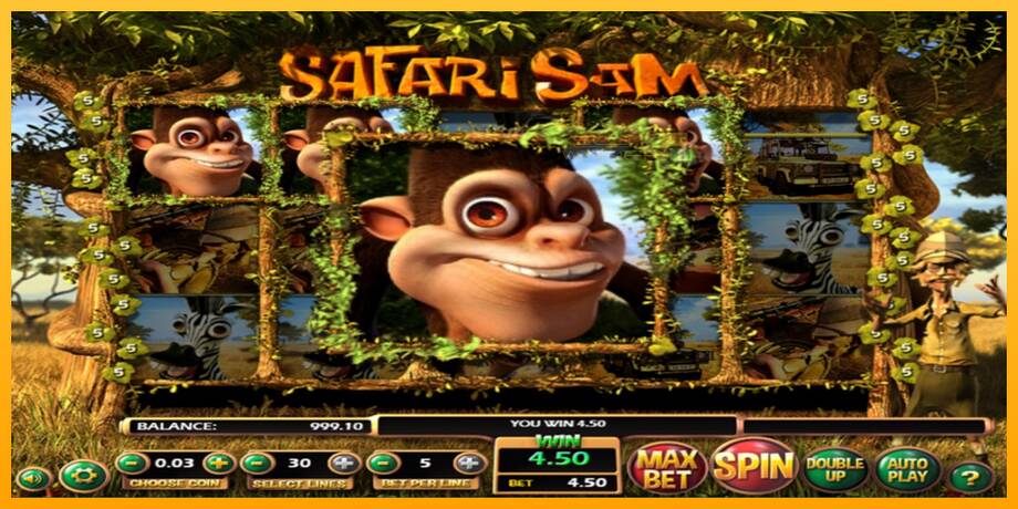 Safari Sam lošimo automatas už pinigus, paveikslėlį 3