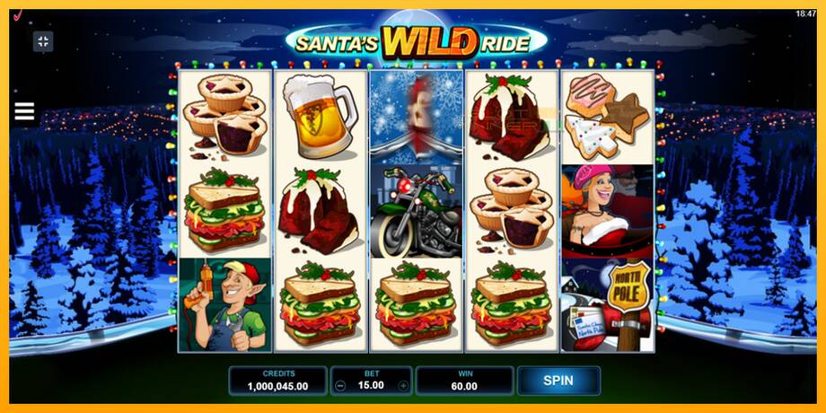 Santas Wild Ride lošimo automatas už pinigus, paveikslėlį 3