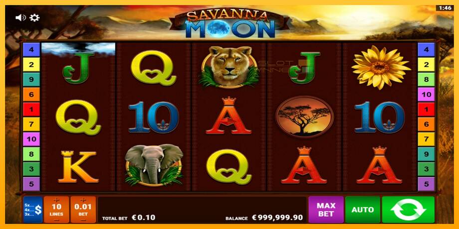 Savanna Moon lošimo automatas už pinigus, paveikslėlį 2