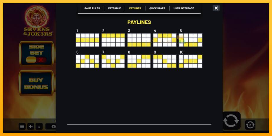 Sevens & Jok3rs lošimo automatas už pinigus, paveikslėlį 7