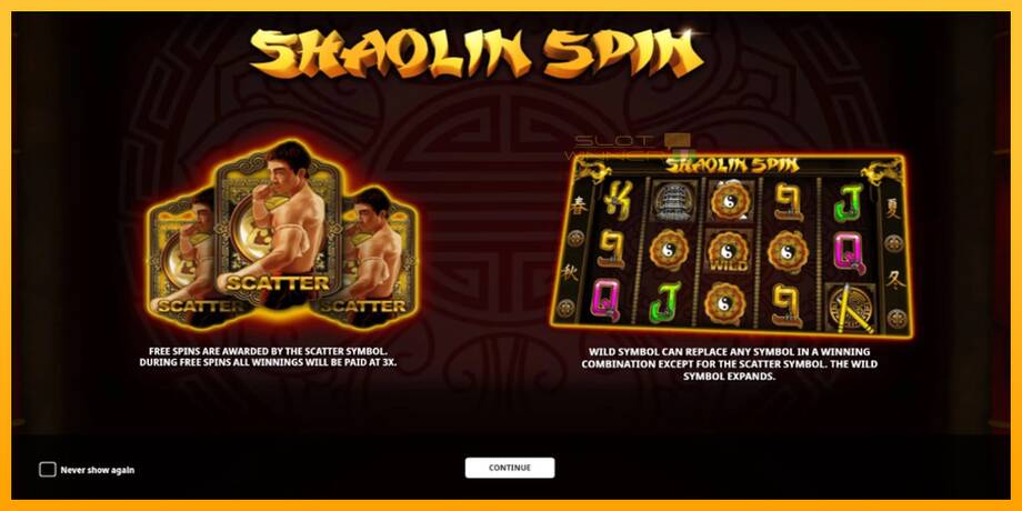 Shaolin Spin lošimo automatas už pinigus, paveikslėlį 1