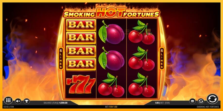 Smoking Hot Fortunes lošimo automatas už pinigus, paveikslėlį 1