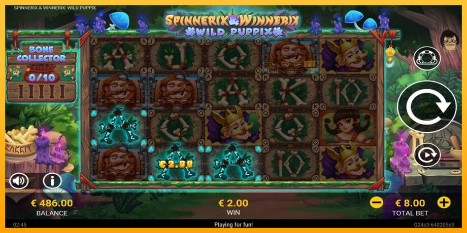 Spinnerix & Winnerix: Wild Puppix lošimo automatas už pinigus, paveikslėlį 3